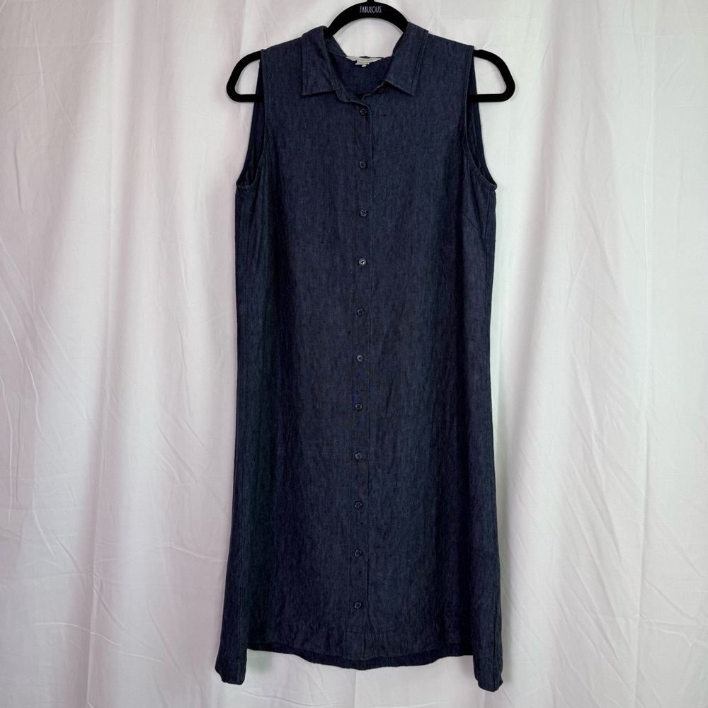 Garnet Hill Classic Linen Shirtdress